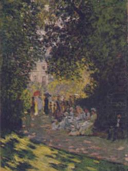 Claude Monet Parisians in Parc Monceau china oil painting image